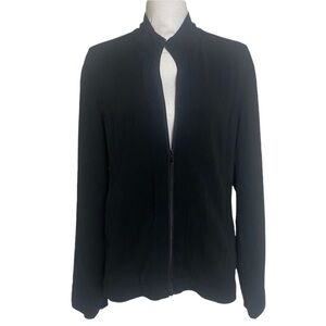 Orvis Jacket Large Black Zipper Front